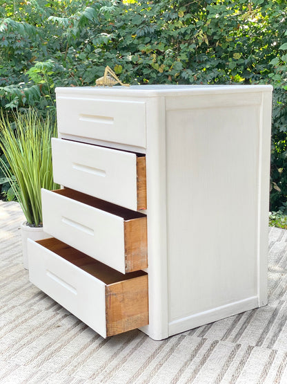 Vintage MCM White 4 Drawer Dresser