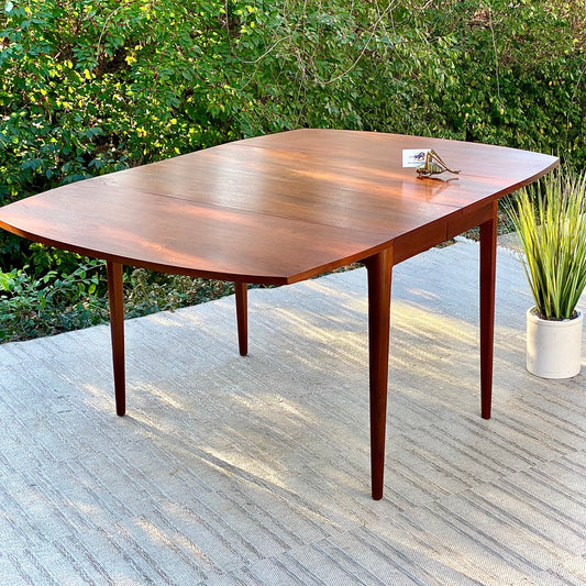 Vintage MCM Drexel Kipp Stewart Walnut Dining Table