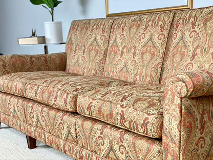 Vintage Upholstered Couch Sofa