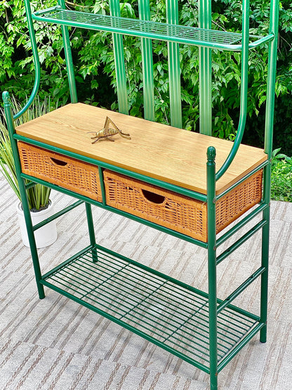 Green Metal Baker’s Rack