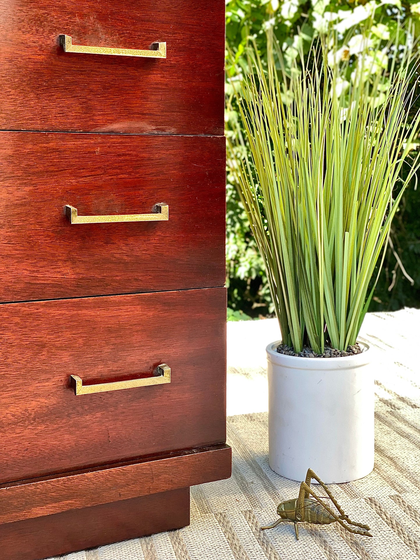 Vintage MCM 5 Drawer Wooden Dresser