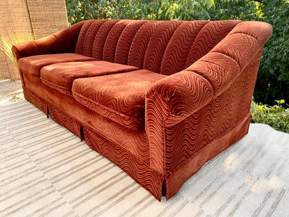 Vintage Swirl Raisin Couch