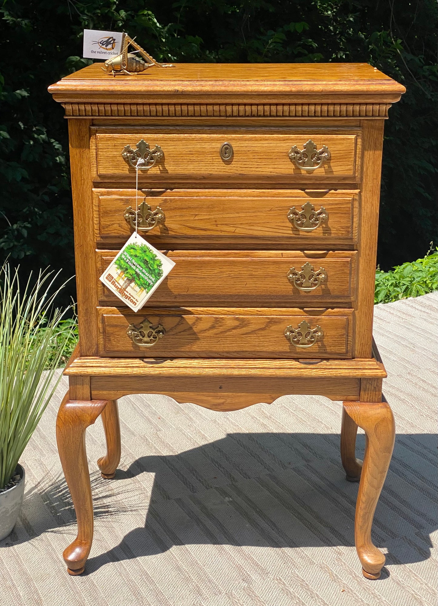 Nice Burlington Solid Oak 4 Drawer Chest of Drawers