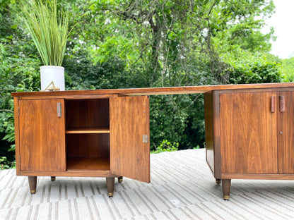 Vintage MCM Walnut Credenza