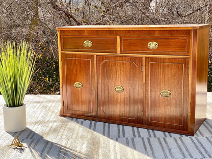 Vintage 2 Tone Mahogany Sideboard Buffet