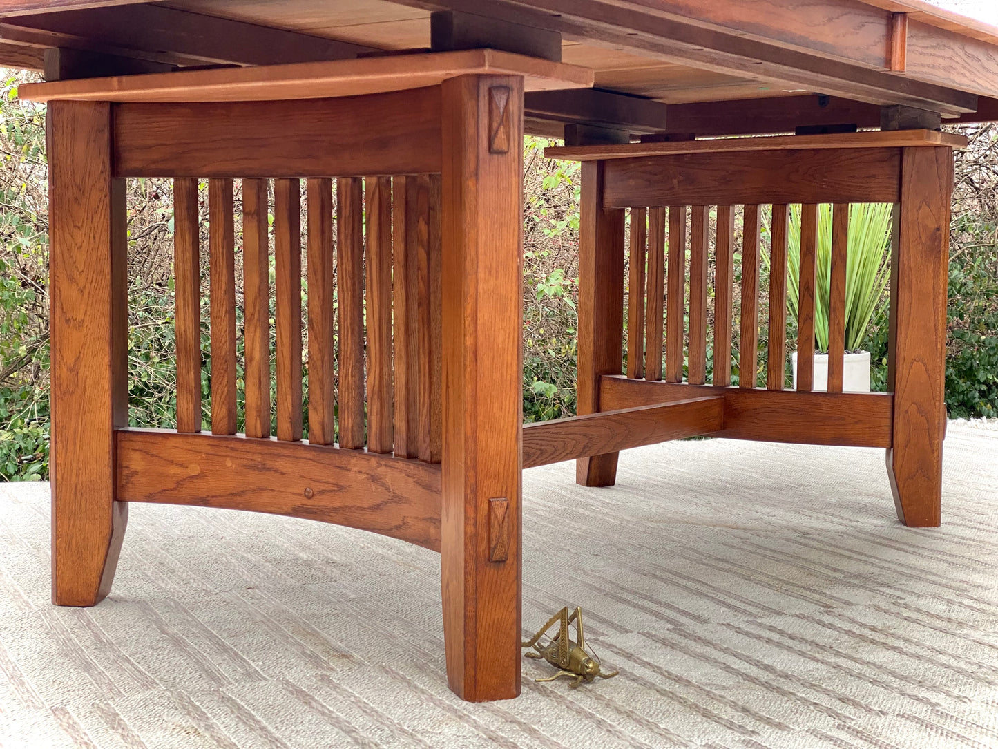 Beautiful Arts & Crafts Style Wooden Dining Table