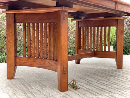 Beautiful Arts & Crafts Style Wooden Dining Table