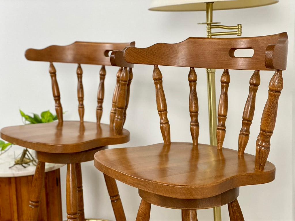 Solid Wood Bar Counter Stools