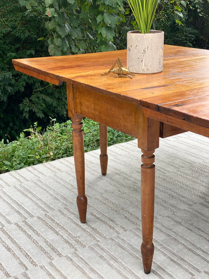 Vintage Wooden Drop Leaf Table