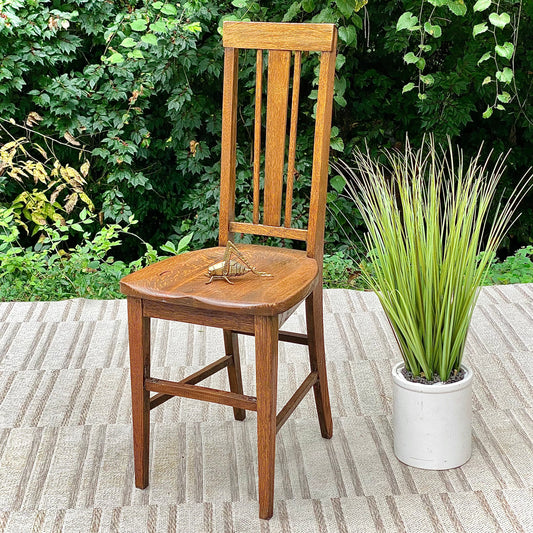 Vintage Arts & Crafts Crawford Oak Chair