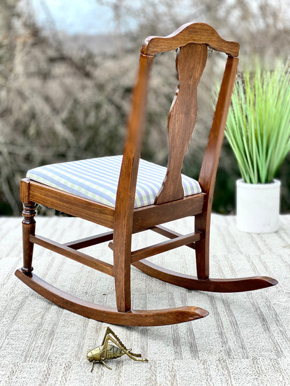 Vintage Wooden Children’s Rocking Chair