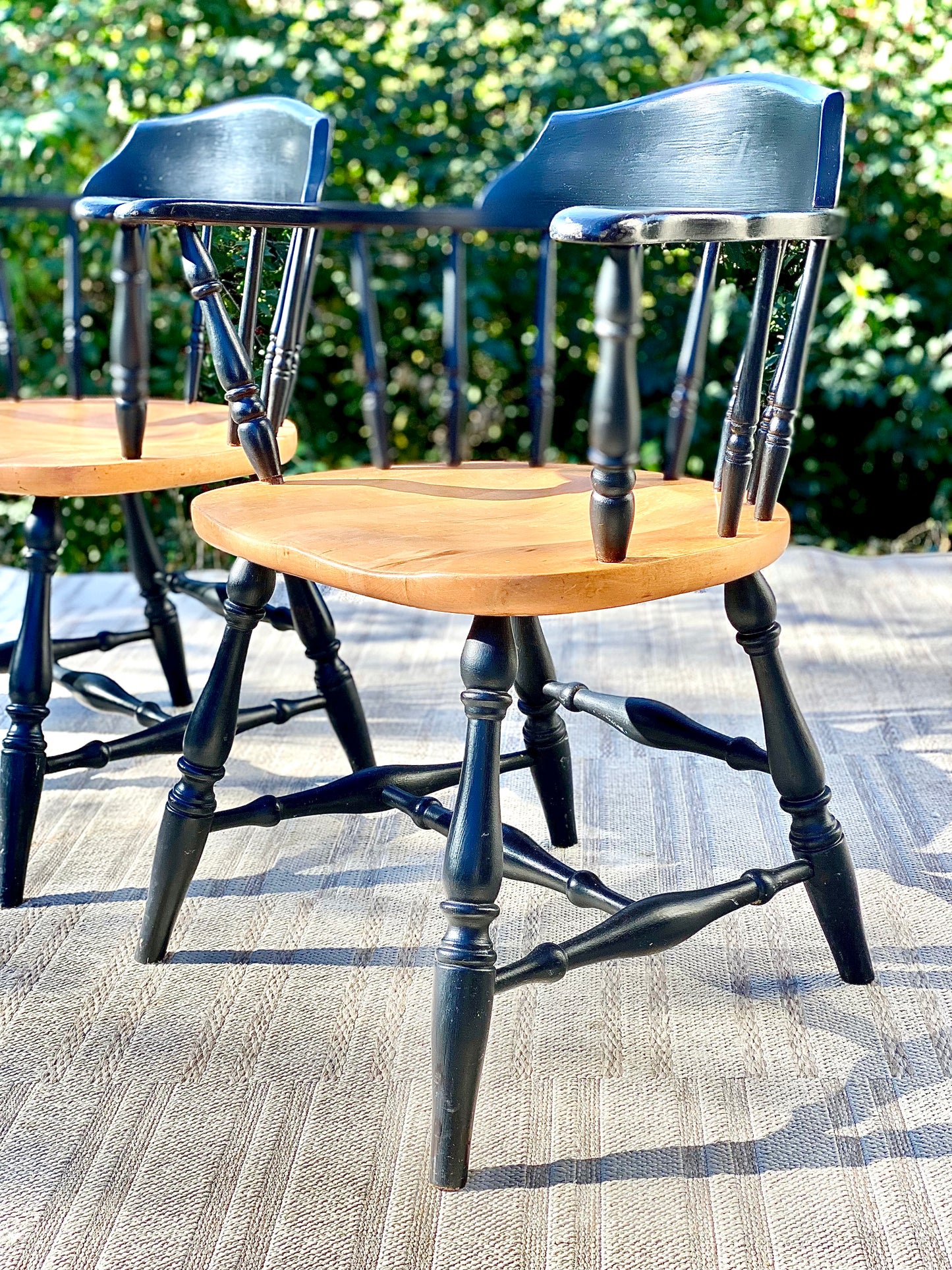 Pair of Windsor Style Wooden Chairs