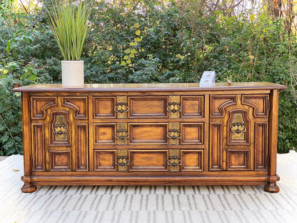 Vintage Stanley 9 Drawer Lowboy Dresser