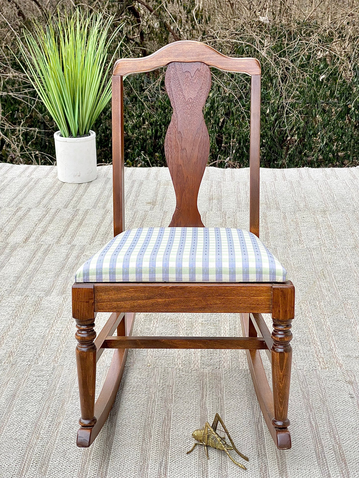 Vintage Wooden Children’s Rocking Chair
