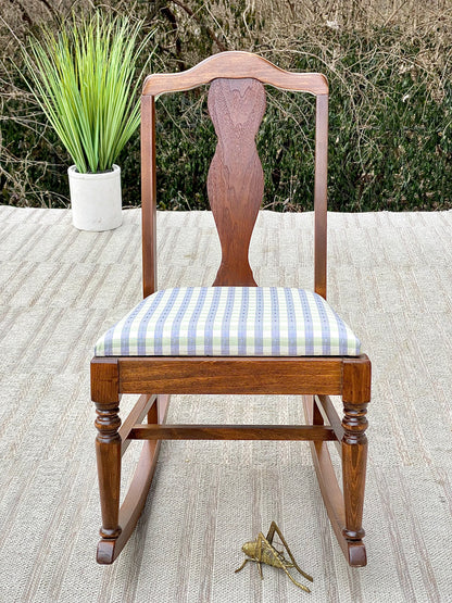 Vintage Wooden Children’s Rocking Chair