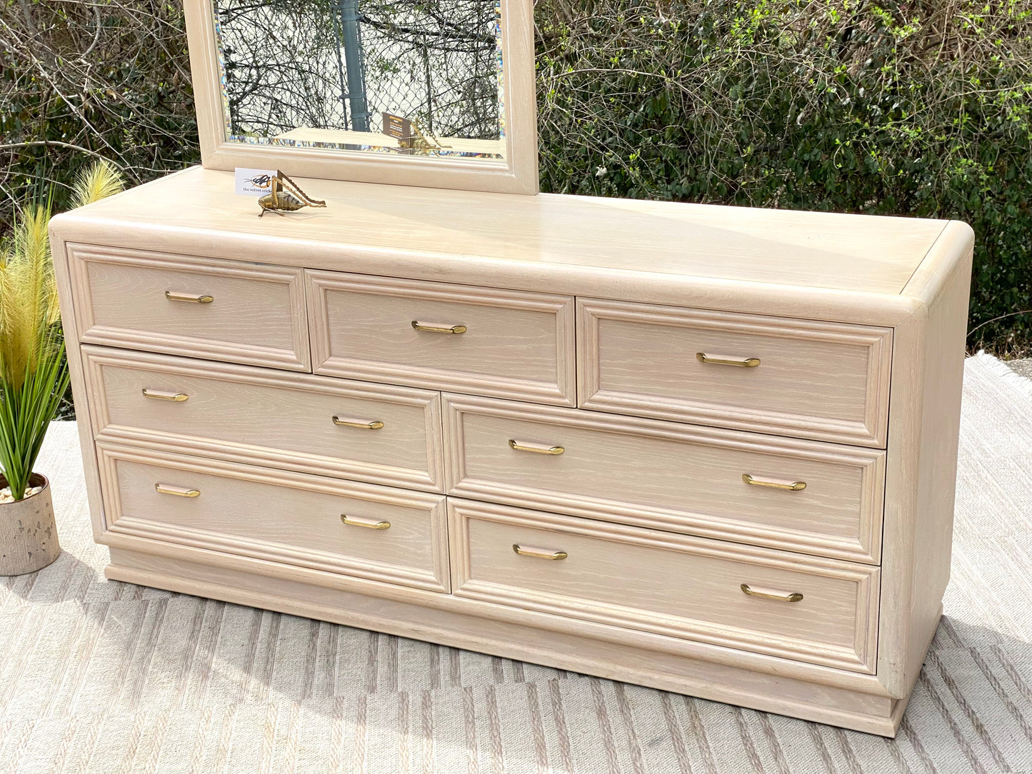 Vintage Thomasville 7 Drawer Lowboy Dresser