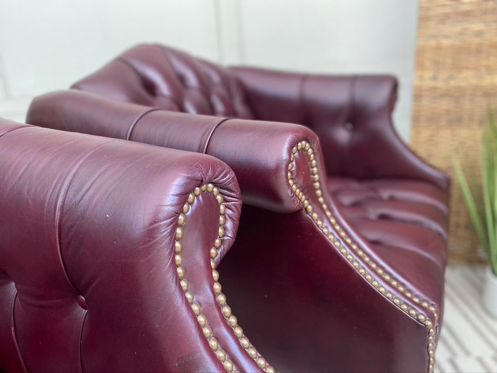 Vintage Pair of Leather Chairs