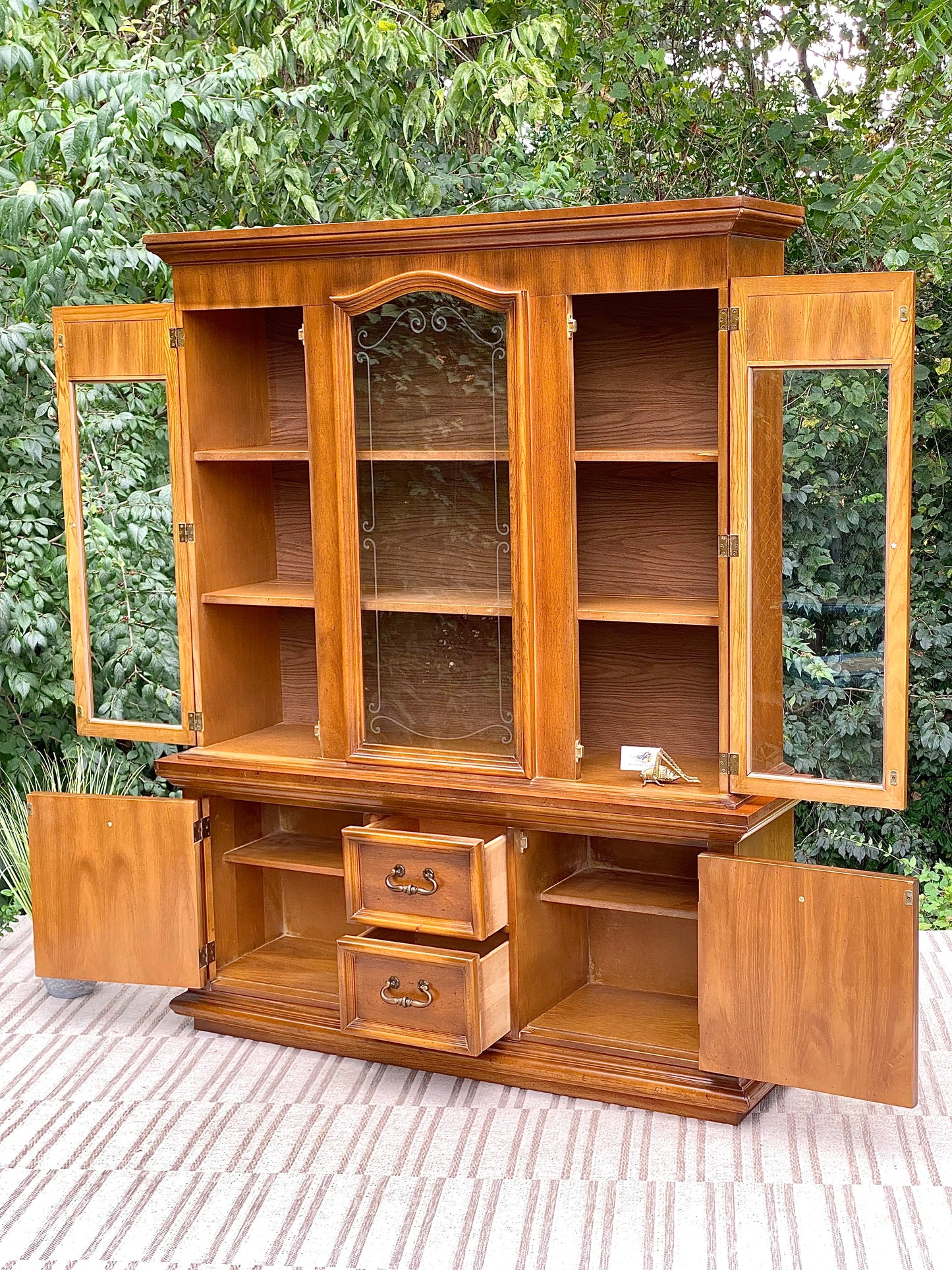 Vintage Wooden Display Hutch