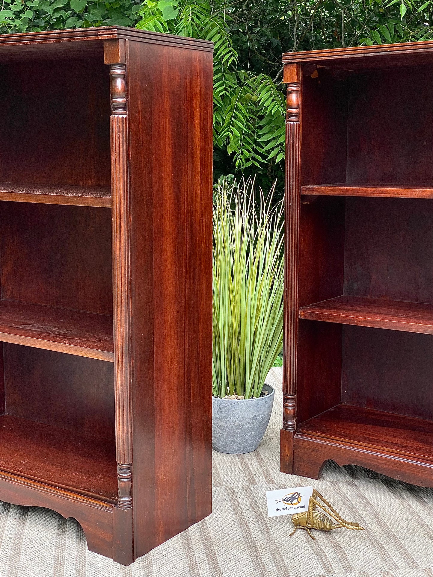Vintage Pair of Mahogany Bookcases