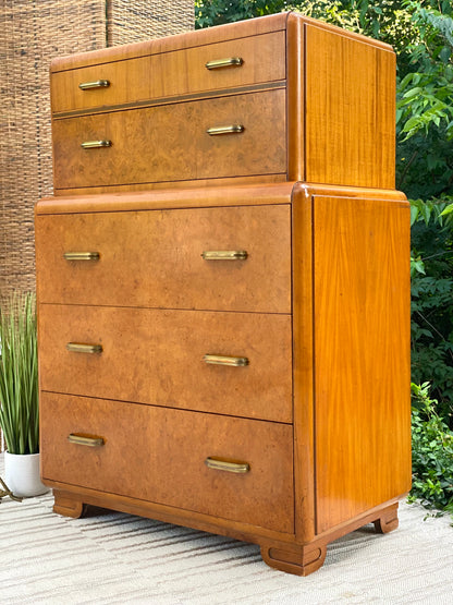 Vintage Art Deco 5 Drawer Dresser