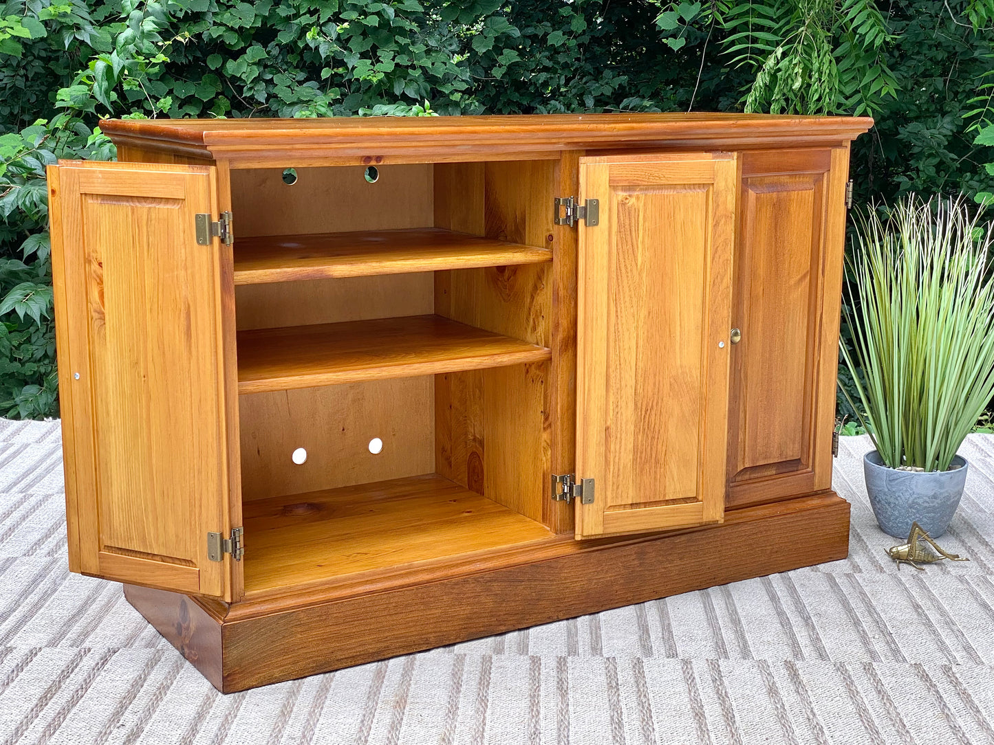 Nice Handmade Solid Pine Buffet Credenza