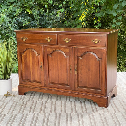 Solid Cherry Ethan Allen Buffet Credenza