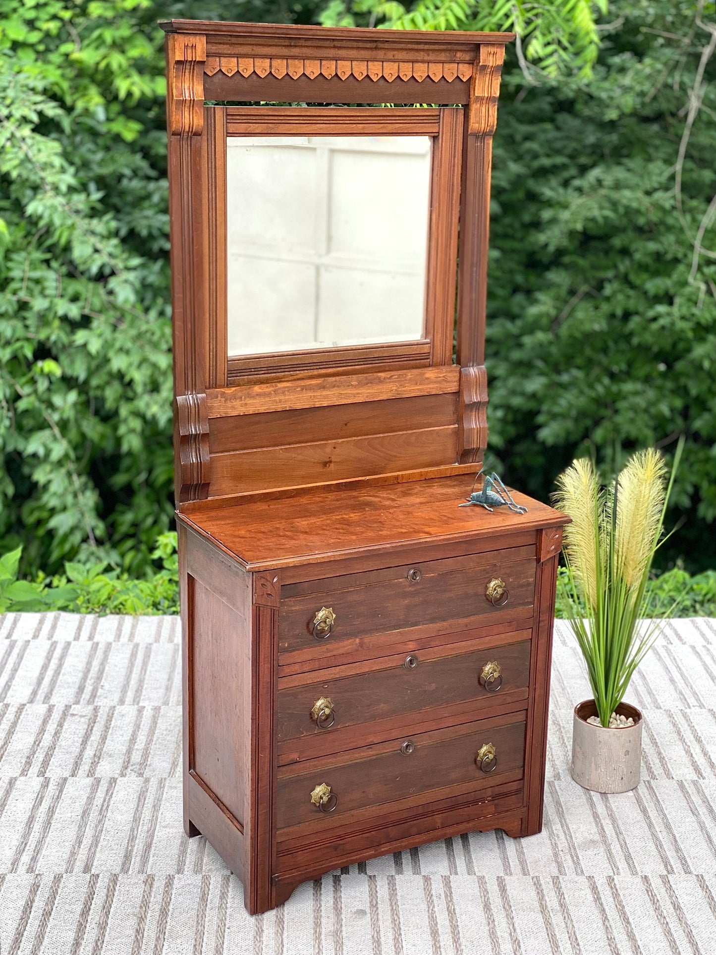 Vintage Eastlake Mirrored Dresser