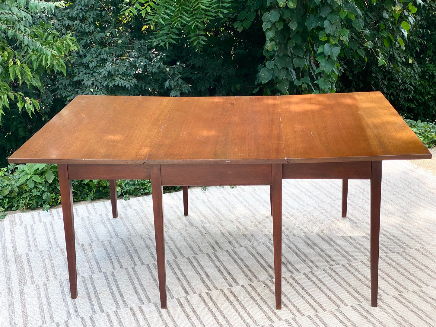 Retro MCM Solid Mahogany Dining Table