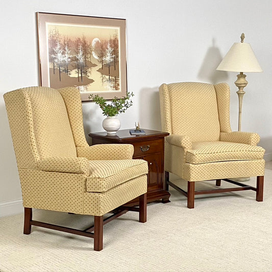 Pair fo Thomasville Upholstered Arm Chairs