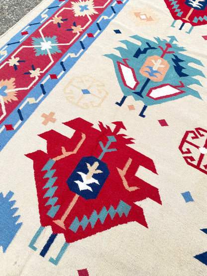 Large Native American Colorful Woven Area Rug