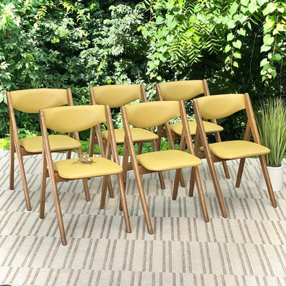 Set of 6 MCM Wonderfold Vinyl Chairs