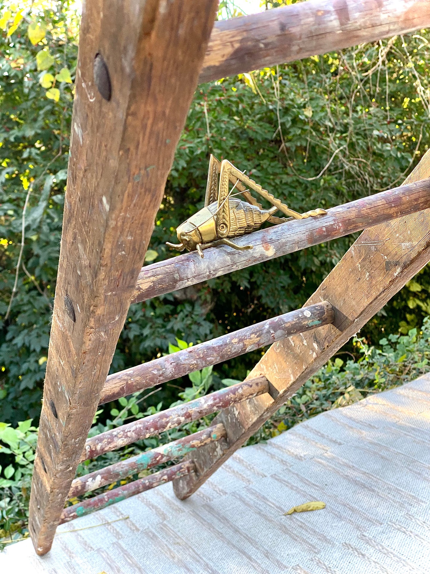 Large Vintage Wooden Ladder