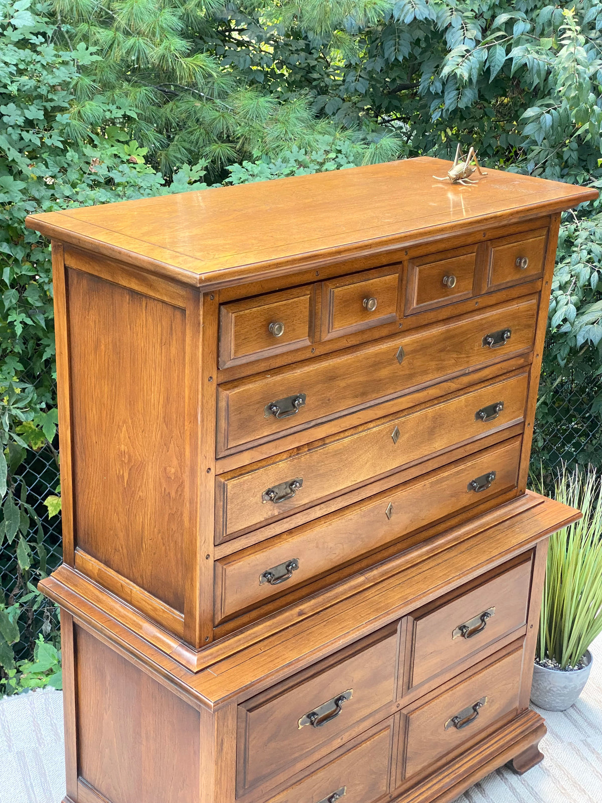 Vintage Thomasville Monterey 7 Drawer Highboy Dresser