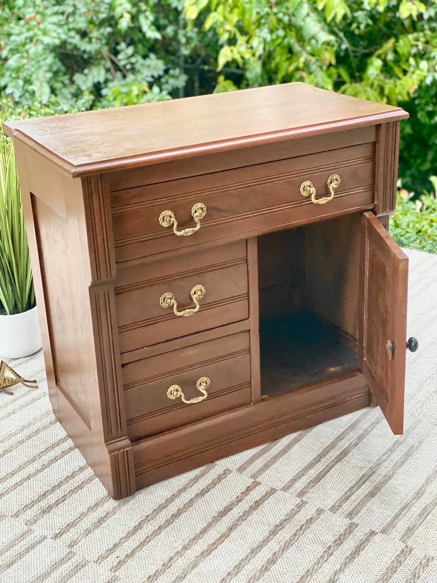 Vintage Wooden Dry Sink Cabinet