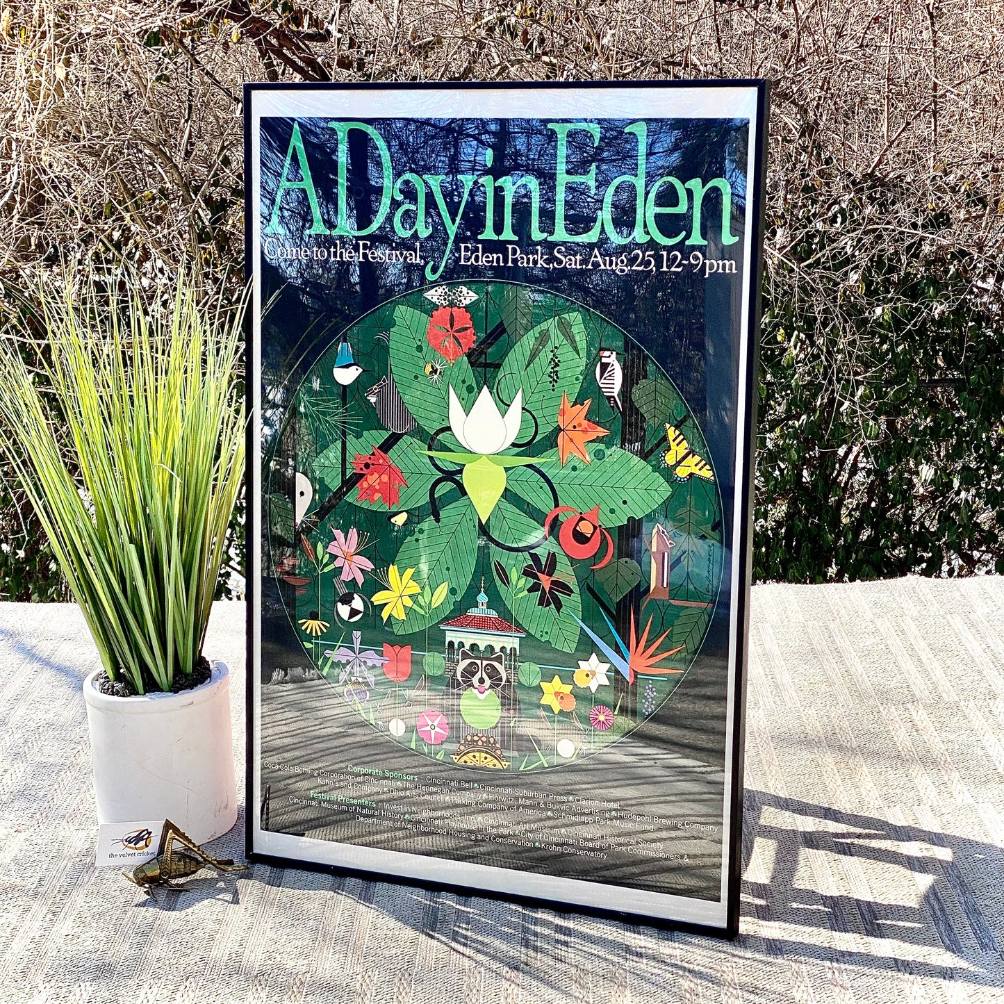 Charley Harper Framed A Day In Eden Poster