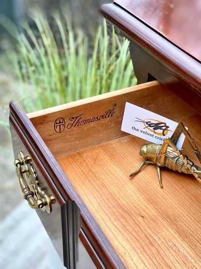 Nice Thomasville Cherry 9 Drawer Mirrored Dresser