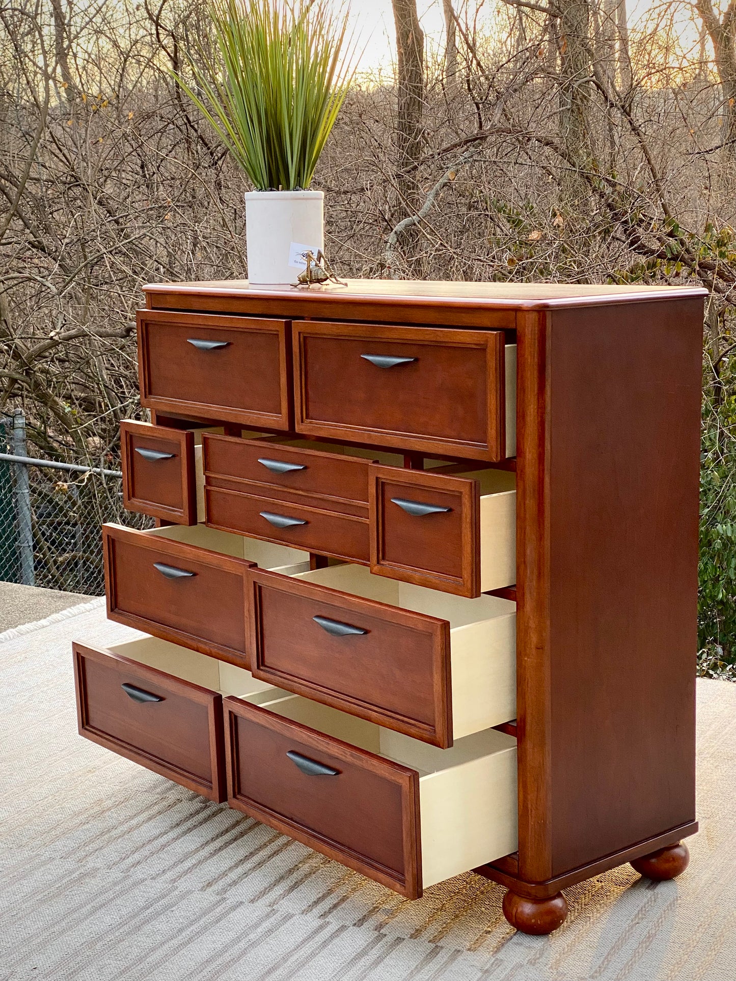 Nice Wooden 9 Drawer Dresser