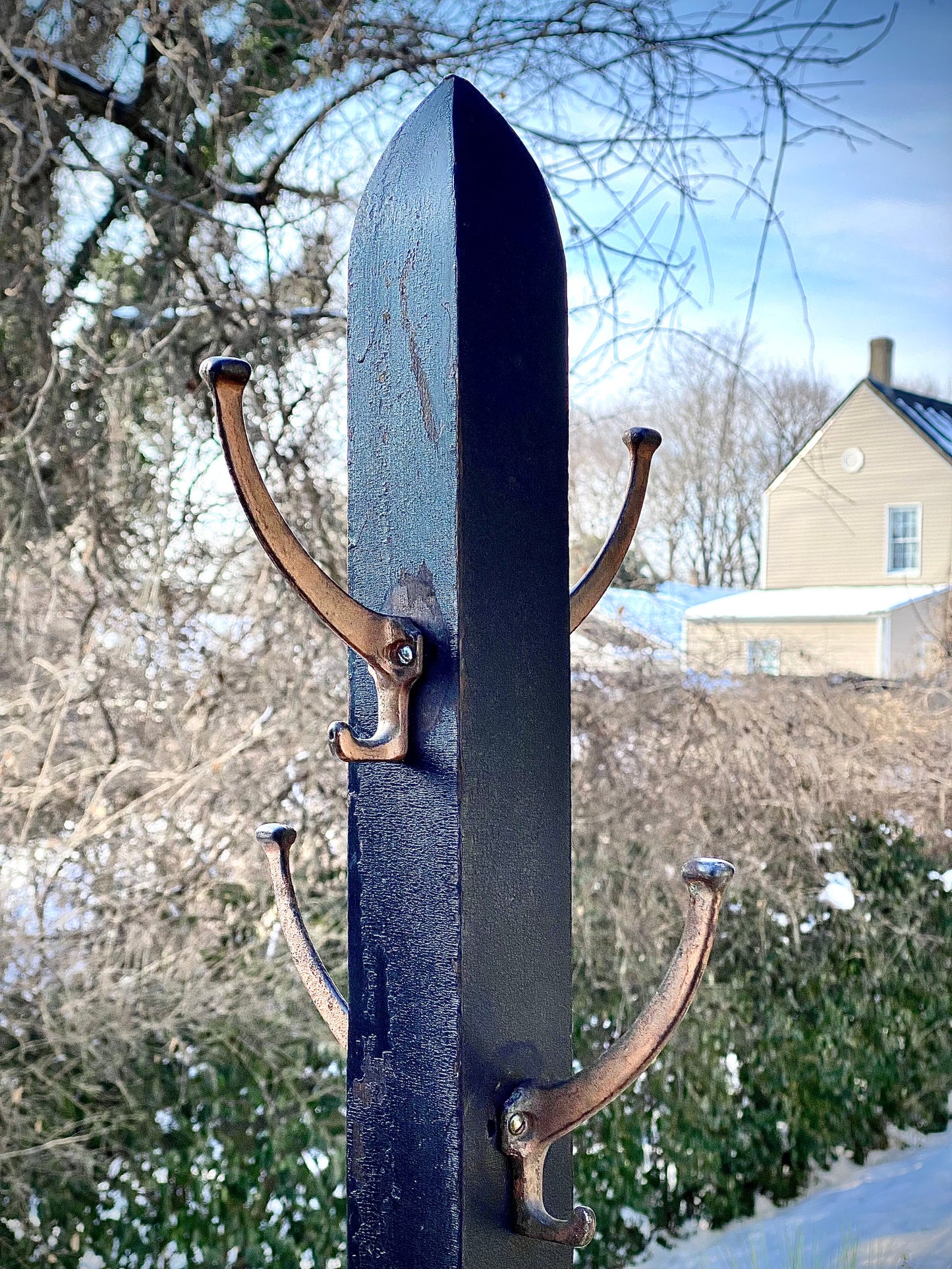 Vintage Hall Tree Coat Rack