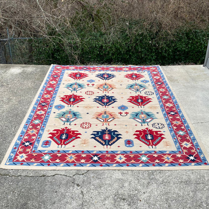 Large Native American Colorful Woven Area Rug