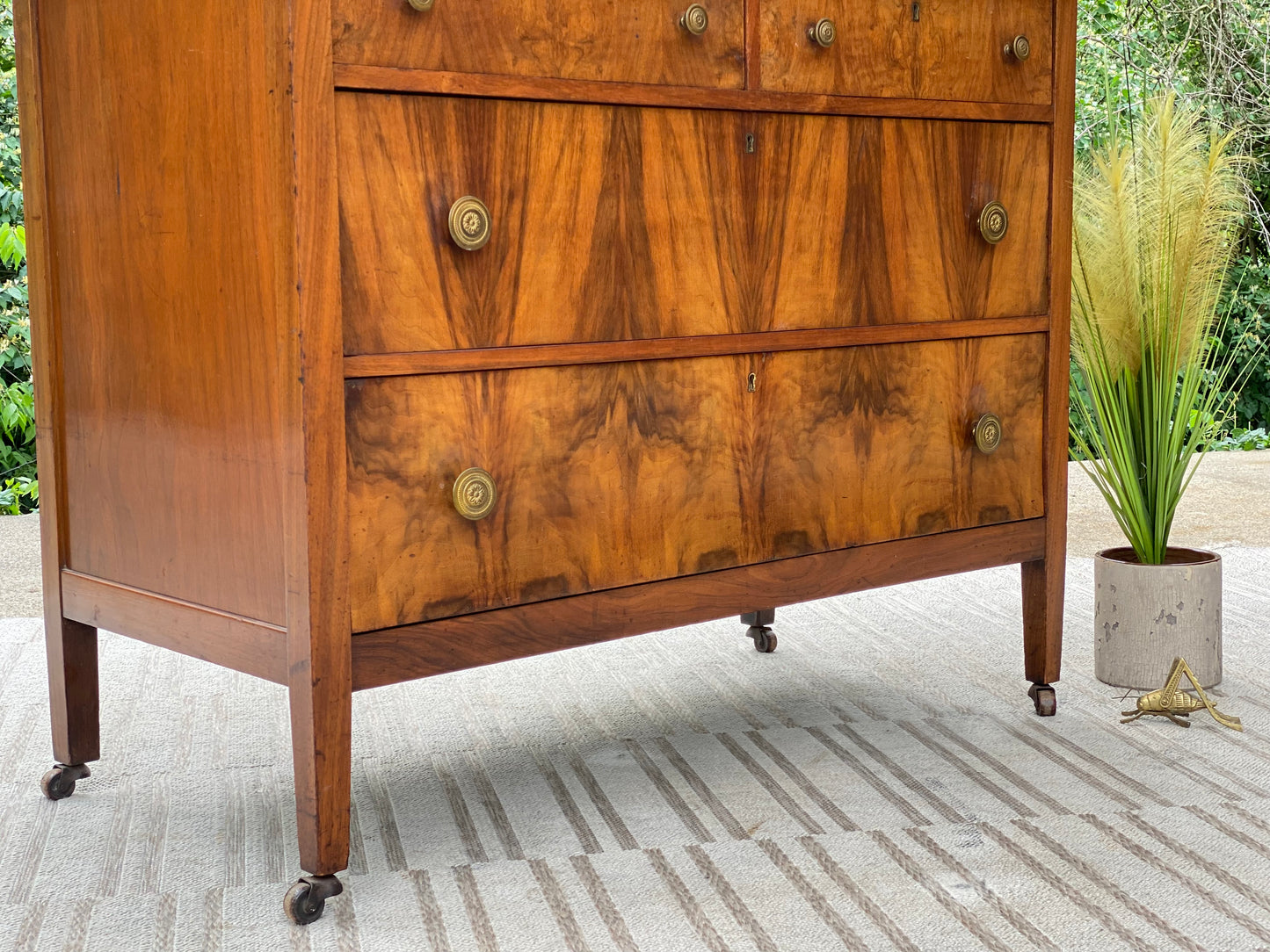 Vintage Wooden 4 Drawer Accent Dresser
