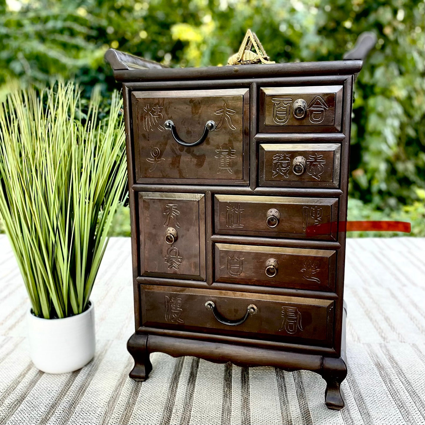 Korean Wooden Accent Cabinet