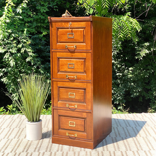 Nice Wooden 4 Drawer Filing Cabinet