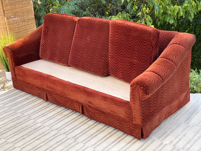 Vintage Swirl Raisin Couch