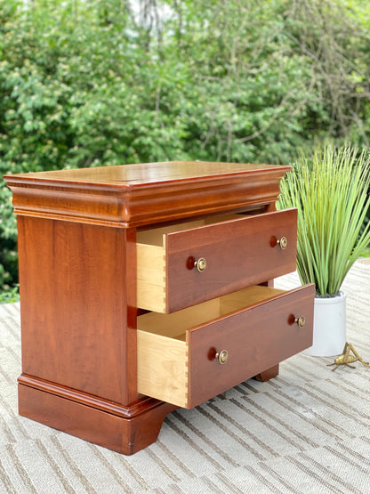 Wooden Stanley 2 Drawer Nightstand