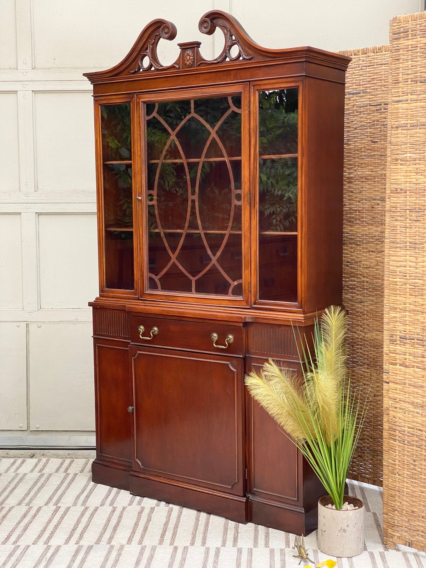 Vintage Mahogany Dining Room Hutch