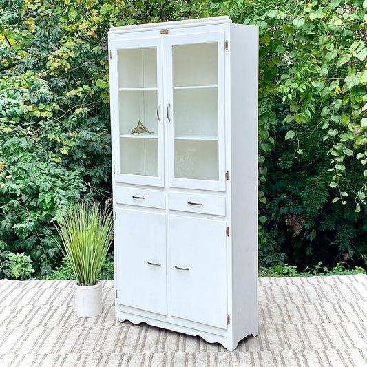 Vintage Scheirich White Storage Cabinet