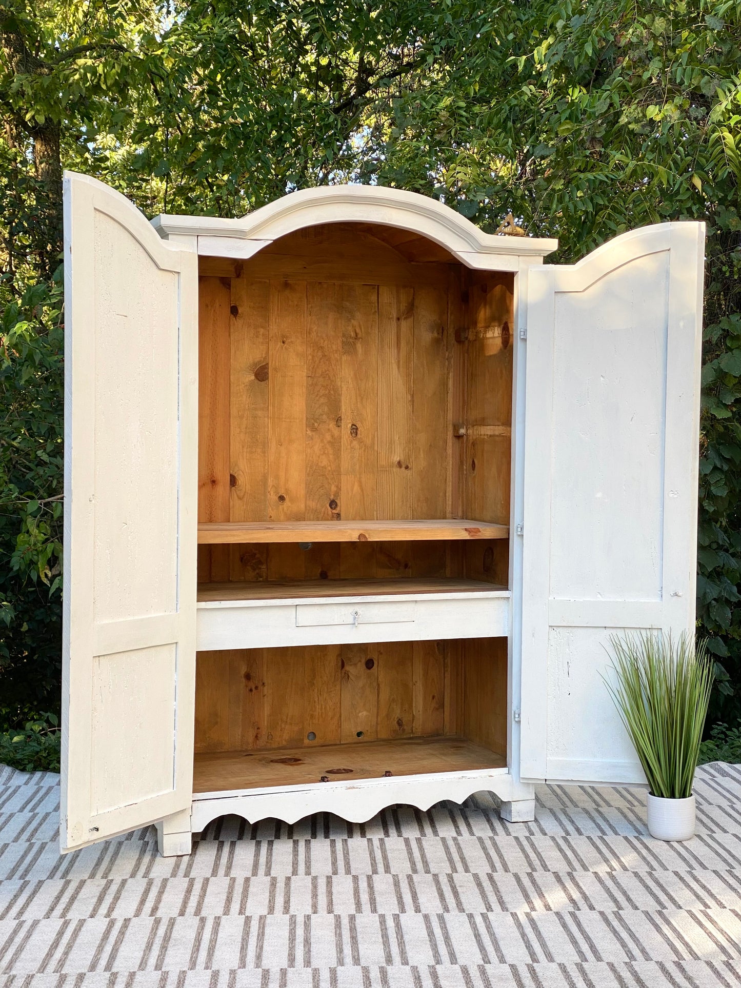 Vintage White Pine Cabinet