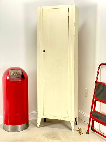 Vintage Metal Cabinet Foot Locker