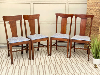 Nice Antique Set of 4 Oak Chairs