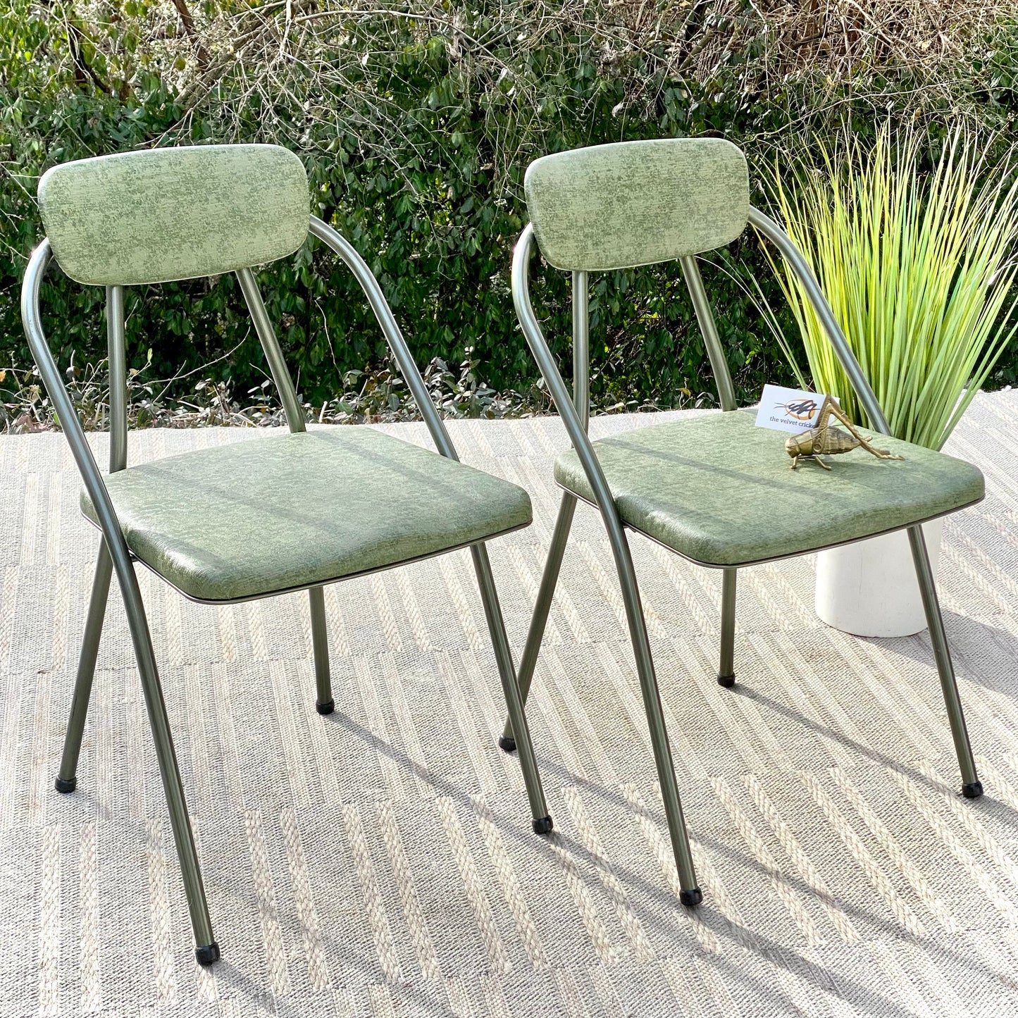 Vintage Pair of Cosco Folding Chairs